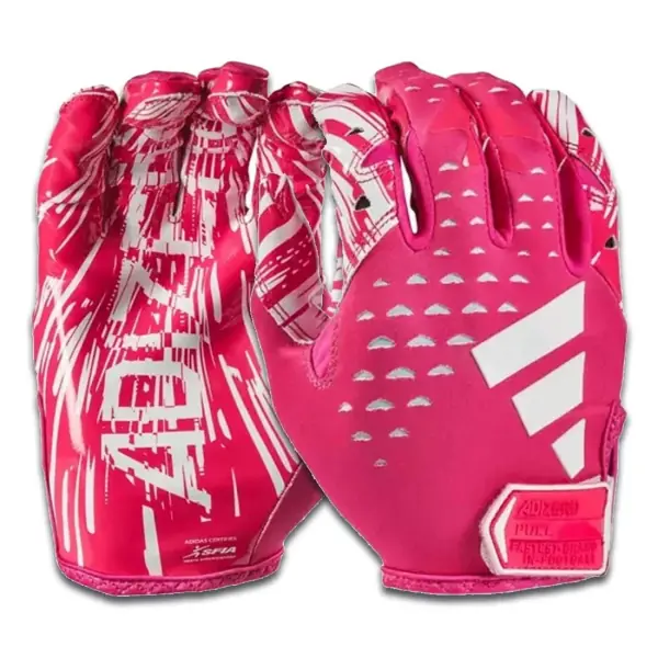 Guantes de receptor Adidas Adizero 13 Rosados