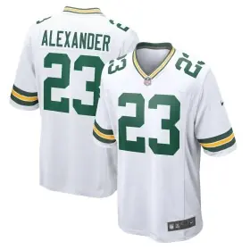 Maglia da trasferta dei Green Bay Packers Nike - Jaire Alexander fronte e retro