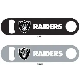 Décapsuleur en métal Las Vegas Raiders avant et arrière