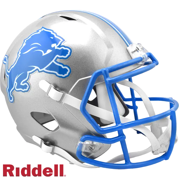Casque Réplique Vitesse Taille Réelle des Lions de Detroit 2024