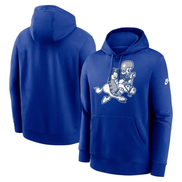 Dallas Cowboys Nike Klub Hættetrøje Foran og Bagpå