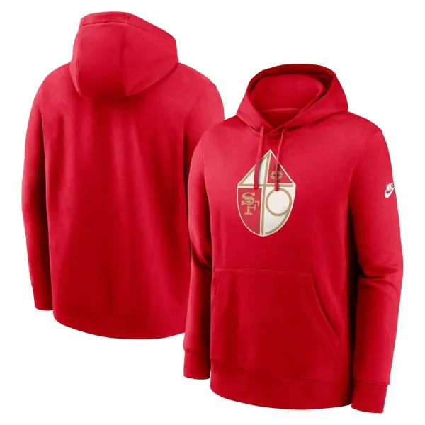 Felpa con cappuccio San Francisco 49ers Nike Club