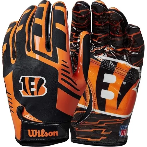 Cincinnati Bengals Wilson NFL Stretch Fit Erwachsenen Receiver-Handschuhe