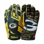 Green Bay Packers Wilson NFL Stretch Fit Erwachsenen Receiver-Handschuhe