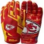 Wilson NFL Stretch Fit Jugend-Empfängerhandschuhe - Kansas City Chiefs