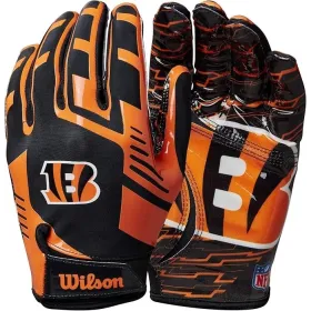 Cincinnati Bengals Wilson NFL Stretch Fit Adult Receiver Gloves