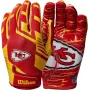 Kansas City Chiefs Wilson NFL Stretch Fit Erwachsene Receiver Handschuhe