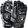 Las Vegas Raiders Wilson NFL Stretch Fit Adult Receiver Gloves
