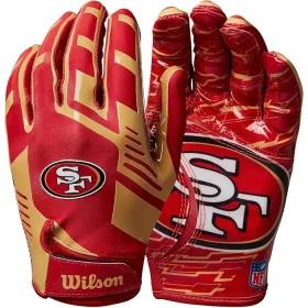 San Fransisco 49ers Wilson NFL Stretch Fit Adult Receiver Gloves