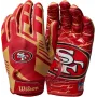 San Fransisco 49ers Wilson NFL Stretch Fit Adult Receiver Gloves
