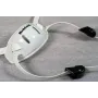 Correa de Barbilla Riddell Speedflex Cam Loc con Copa Dura Blanca